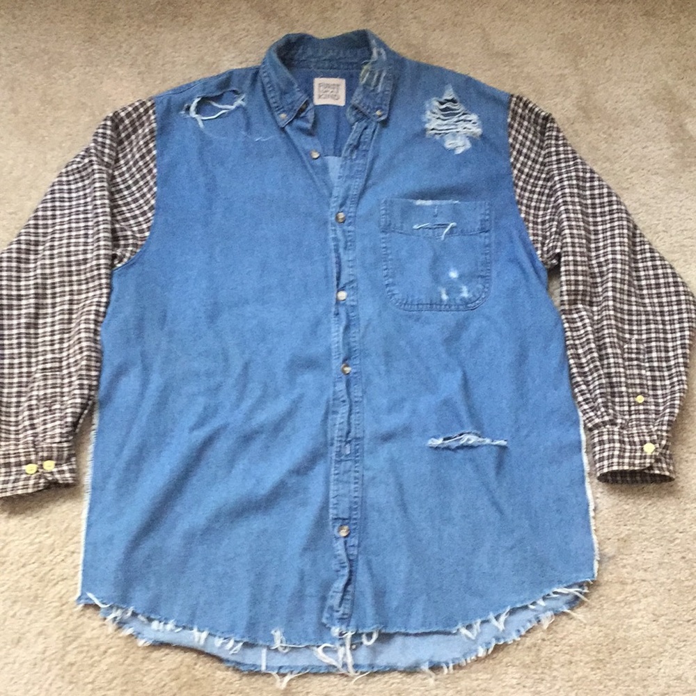 Vintage Denim Flannel